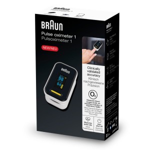 Braun YK81CEU Fingertip, OLED Display, Pulse Oximeter 1, Black