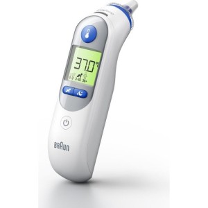 Braun IRT 6525 ThermoScan 7+ with Age Precision and Night mode, White