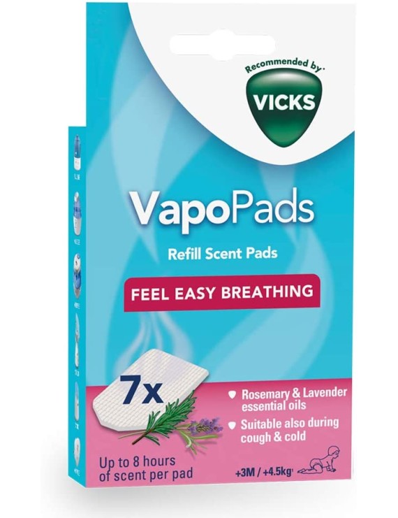 Vicks VBR 7EV1, Vapo Pads Rosemary 7 Scented Pads