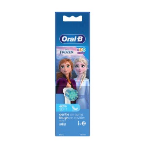 Oral-B EB10S-2 F Kids Electric Rechargeable Toothbrush Heads Replacement Refills Featuring Frozen Characters (Pack of 2)
