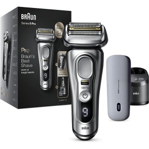 Braun Series 9 Pro 9477cc Wet & Dry shaver with 5-in-1 SmartCare center and PowerCase, silver