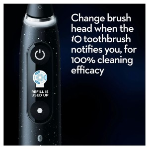 Oral B IO Series 10 ToothBrush COSMIC Black, IO Technology, AI with 3D teeth tracking, 7 Smart Modes, Interactive Display, Magnetic Charging - IOM10.2B4.2AD 