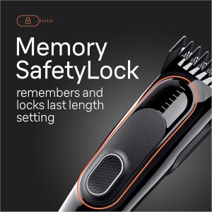 Braun Hair Clipper 9 lenghts settings, 1 Comb, Ultra sharp blades cuts all hair type, Built to last, NI-MH battery with 50mins Runtime - HC 5310