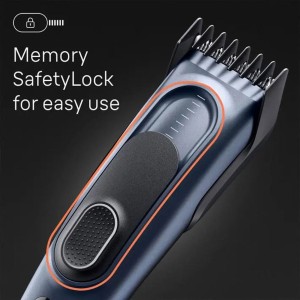 Braun Hair Clipper 17 length settings, 2 Combs, pouch, Ultra sharp baldes, built to last,NI-MH battery 50mins run time, Rechargeable, Fully washable - HC 5350