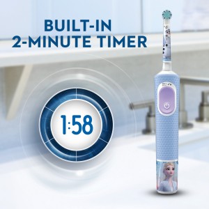 Oral B Vitality 300 KIDS Rechargeable Toothbrush with 2 cleaning modes & 2 Minutes Built in Timer - D103.413.2K FROZEN