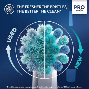 Oral B Vitality 300 KIDS Rechargeable Toothbrush with 2 cleaning modes & 2 Minutes Built in Timer - D103.413.2K SPIDERMAN 