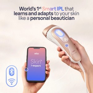 Braun IPL Skin i expert Pro 7 - Smart IPL , Real-Time Coverage and Feedback, 3 Heads, Skin Protection, Free Mobile Application, 1 Year of smooth skin, Head-Toe Painless experience, Smart Calendar, Travel Pouch - PL7257