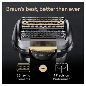 Braun Series 9 Pro+ Ultimate Precision ProTrimmer, 60-min  Runtime, Li-Ion Battery, Wet and Dry, Charging stand and Travel Case - 9519s