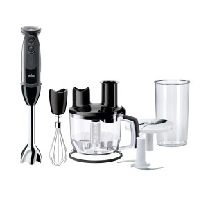 Braun MultiQuick hand bleder 1000W, 1.25L blender, SmartSpeed Technology, ActiveBlade Technology, PowerBell Plus, SplashControl Technology, EasyClick System, food processor, whisk  - MQ 5275 