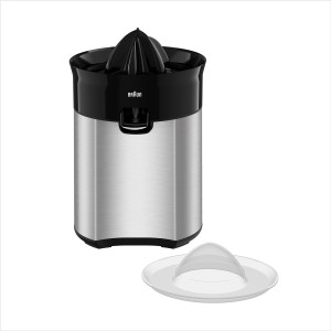 Braun CitrusQuick juicer, 60W motor, Direct serve, Universal presscone, auto start-stop, plastic lid, Easy Clean - CJ 5050