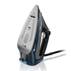 Braun TexStyle 9 Steam Iron 3200 Watts, FreeGlide 3D tech, ActiClean System, iCare Tech, Precision Tip, AntiDrip, Refil 330ml,  70% energy saving, Auto Off - SI 9682 Blue