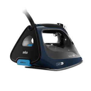 Braun TexStyle 9 Steam Iron 3200 Watts, FreeGlide 3D tech, ActiClean System, iCare Tech, Precision Tip, AntiDrip, Refil 330ml,  70% energy saving, Auto Off - SI 9682 Blue