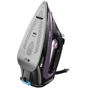 Braun Steam Iron 3100 Watts, iCare Technology, FreeGlide 3D, Vertical Steamer, Descaling Reminder, 70% Energy Saving, Auto Off - SI 9661 Violet