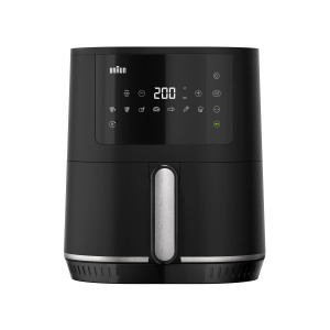 Braun MultiFry 3 Airfryer 1500 Watts, 4.3 L, Digital Touch Screen, Auto off function, RealAir Technology, 8 Automatic Progrram, Non stick Drawer, 50% faster - HF 3030 BK