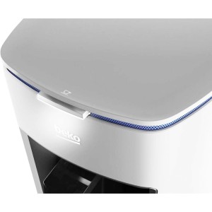 Beko BKK2300, Turkish Coffee Machine Mini, 670 Watts,1 Pot, 3 Cups Max, One Touch, Anti-Spill,  White Color