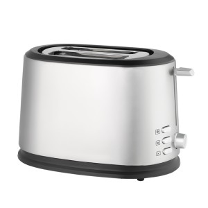 Beko Electric Toaster 850W, 2 wide slots, 7 browning adjustment, Detachable crumb tray, Stainless steel body, Defrost, Reheat - TAM6201i