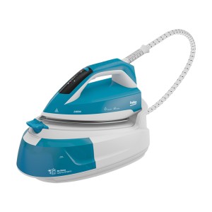 Beko Steam Generator Iron, SteamXtra Soleplate Technology, 2400 W, Anti-drip, 1L Capacity, Digital Display, 5.8 Bar Pressure - SGA6124D