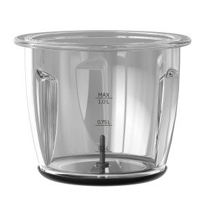 Beko food chopper - 400 W Motor Power. 2 speed settings. 1 L Glass Bowl. Anti slip pad. Stainless steel 2 blades, Inox Housing - CHG 81442 BX