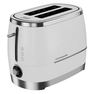 Beko 2 Slice Toaster, 870W, Extra Wide Slot, Defrost, Reheat & Cancel Functions, Variable Browning, Detachable Crumb Tray - TAM8202CR