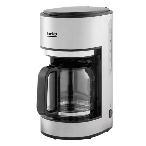 Beko Filter Coffee Machine, 1000W, Carafe Material (Glass), Keep Warm Function, 10 Cup Capacity, Lack of Water Indicator, Cable Storage - CFM6350i