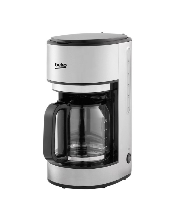 Beko Filter Coffee Machine, 1000W, Carafe Material (Glass), Keep Warm Function, 10 Cup Capacity, Lack of Water Indicator, Cable Storage - CFM6350i