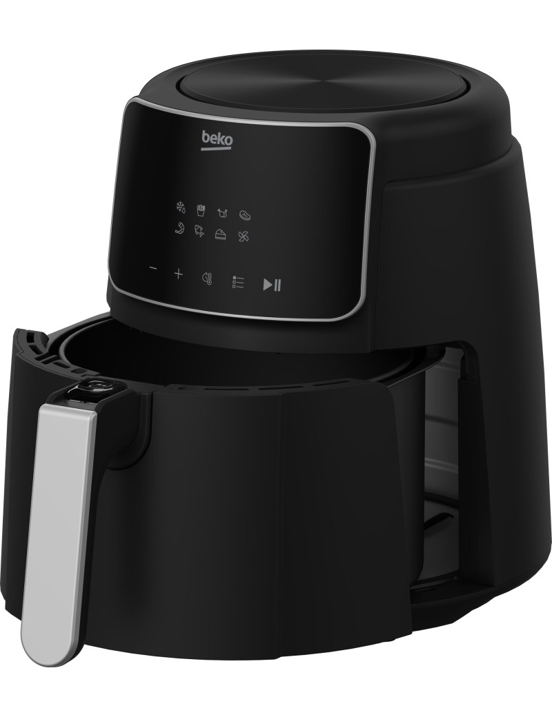 Beko Air Fryer FRL 2244, 1500W, Digital, 4.7L, Memory Without Power, Black