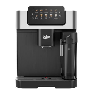 BEKO Automatic Bean to Cup Espresso coffee machine with 1350W, 19 Bar Pressure, LCD display, 2L removeable tank, 2 Adjustable Nozzles, 600ml Milk container, Cup Heater - CEG7304X