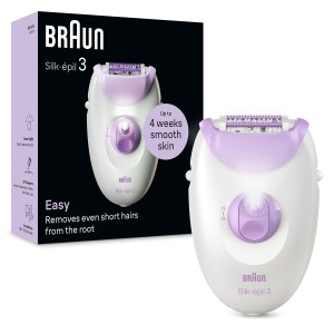 Braun Silk-épil 3, Smart Light, 20 Microgrip tweezers, Corded - SE 3000