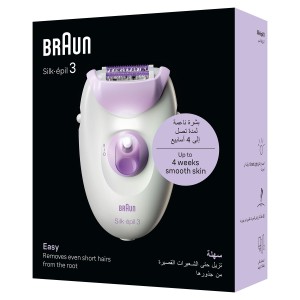 Braun Silk-épil 3, Smart Light, 20 Microgrip tweezers, Corded - SE 3000