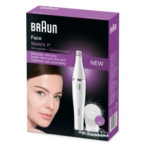 Braun Face 810 Facial epilator & facial cleansing brush with micro-oscillations