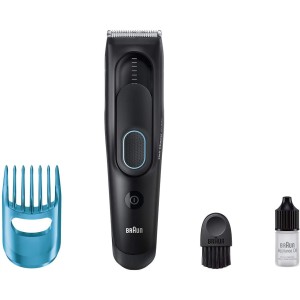 Braun HC 5010 Hair Clipper, fully washable, 9 length settings, Rechargeable