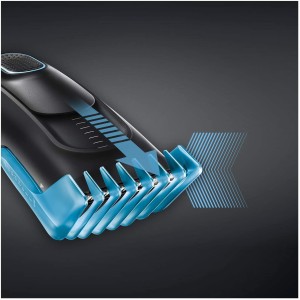 Braun HC 5010 Hair Clipper, fully washable, 9 length settings, Rechargeable