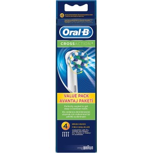 Oral-B EB50-4, Cross Action Replacement Brush Heads 4pcs