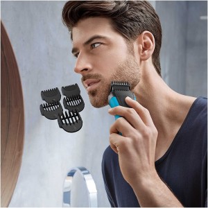 Braun Shaver 3010 BT Series 3, 3-in-1 Electric Wet & Dry Shaver with Precision Trimmer & 5 Comb Attachments