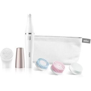 Braun FaceSpa 851 Facial Epilator & Cleanser With 3 Beauty Brushes