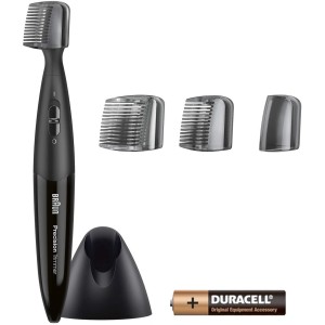 Braun Precision Trimmer PT 5010, Battery Operated, Fully Washable For Easy Cleaning, Black.