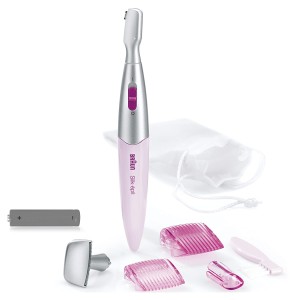 Braun Silk-epil 3in1 Bikini Trimmer FG 1100 with 4 extras including high precision head, pink.