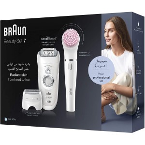Braun Silk-Epil Beauty Set 7 7-875 Professional 5-in-1 Cordless Wet & Dry Hair Removal Epilator