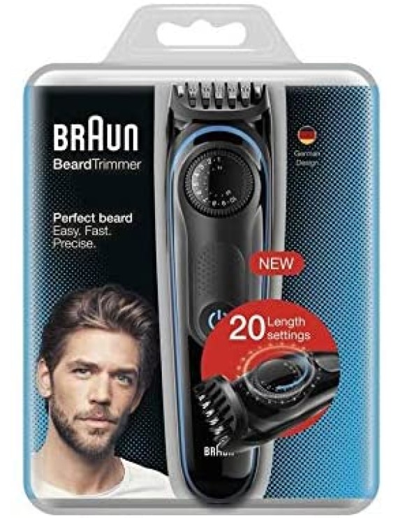 Braun BT 3000 grocery pack rechargeable Beard trimmer & hair trimmer with20 length settings.