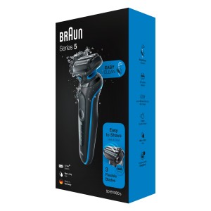 Braun Series 5 50-B1000s Wet & Dry shaver, blue. Wet & Dry Shaver, Blue 