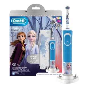 Oral-B D 100.414 2 kids electric toothbrush Disney Frozen, with travel case special edition.