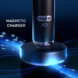 Oral-B iO9 Electric Rechargeable AI Toothbrush, Revolutionary Magnetic Technology, Color Display, 7 Modes, Premium Travel Case, Black Onyx