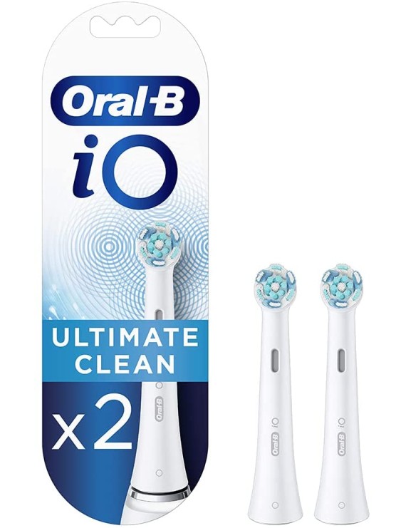 Oral-B iO RB CW-2  Ultimate Clean White Toothbrush Heads -  Pack of 2 Counts