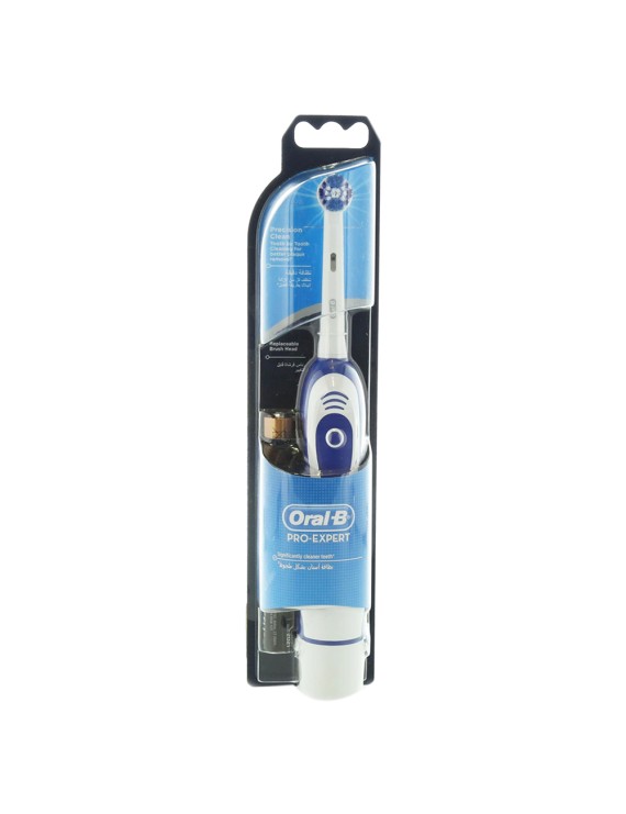 Oral-B DB4.010 Battery Powered Toothbrush Pro-Expert, 2 D cleaning; Improves gum health; Soft, rubberized ergonomic handle.